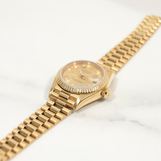 Rolex Gold Lady Datejust ref 69178