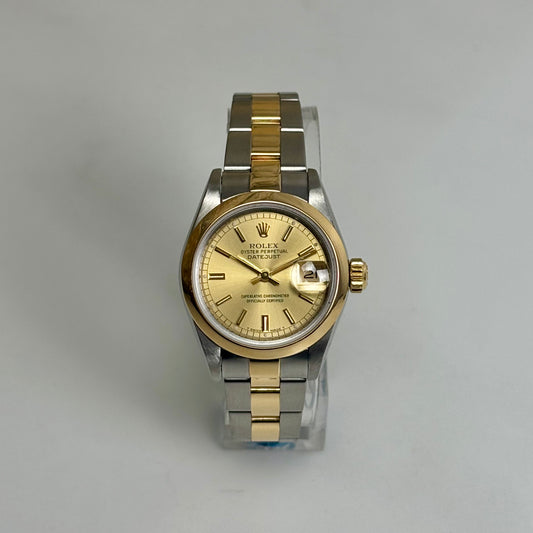 Rolex lady Datejust or et acier