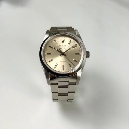 Rolex Airking 14000 34mm cadran silver