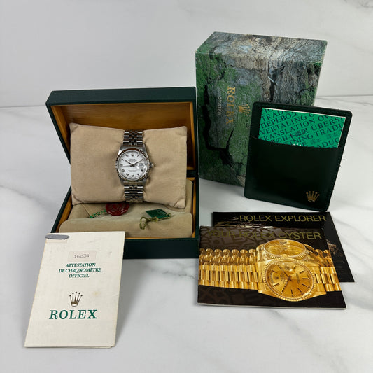 Rolex Datejust 16234 NOS White dial