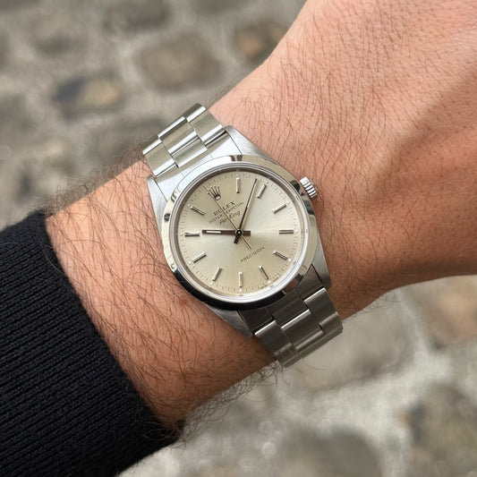 Rolex Airking 14000 34mm cadran silver