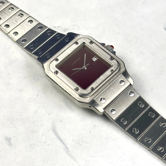Cartier Santos 2960 Burgundy