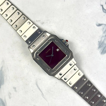 Cartier Santos 2960 Burgundy